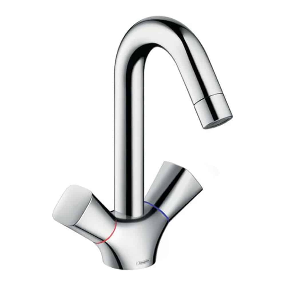 hansgrohe Logis håndvaskarmatur med 2 greb. Med bundventil. Krom