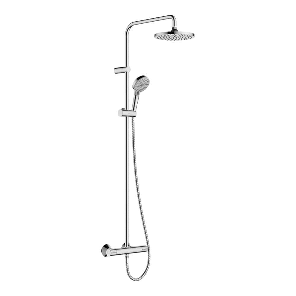 hansgrohe Vernis Blend showerpipe med termostatarmatur ø200mm hovedbruser, krom