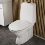 Ifö Spira Toilet, Uden Skyllekant, Rengøringsvenlig, Hvid2