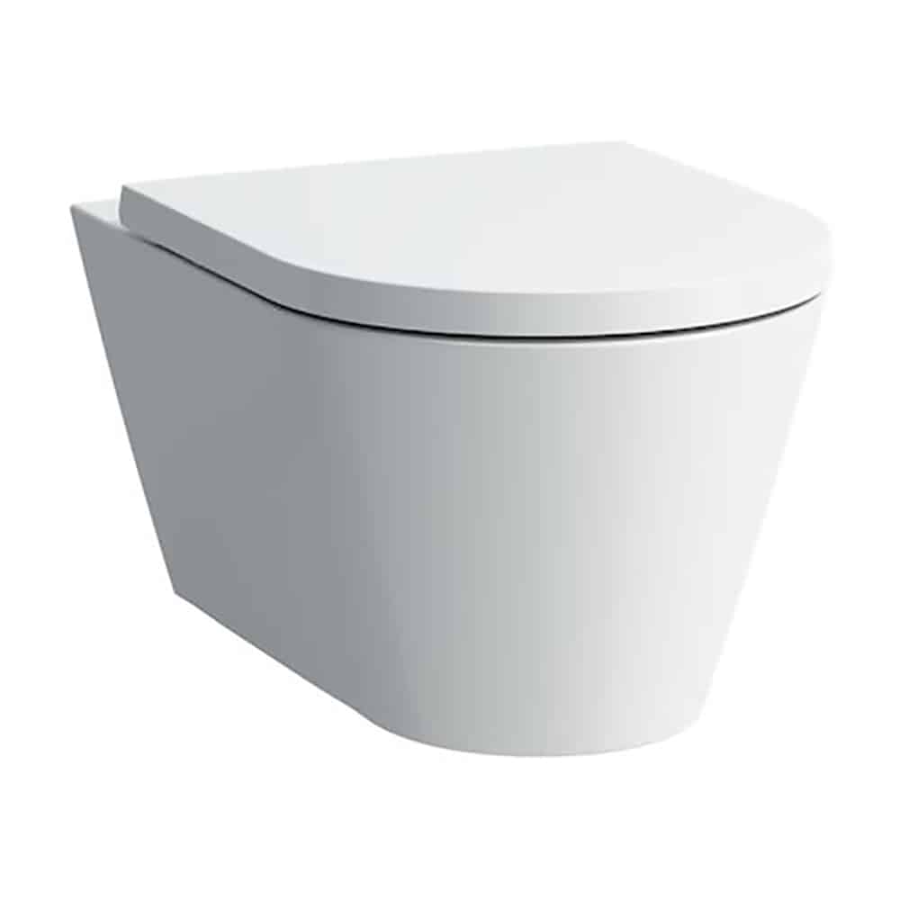 Kartell by Laufen sampak rimless, skål+sæde med softclose. Hvid