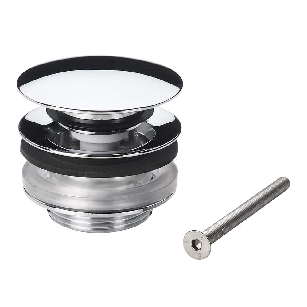 Oras Bundventil 1 1/4'' 63mm push-up. Uden overløb. Krom Ms