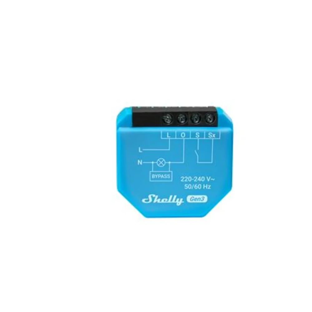 Shelly 1l gen3 wifi relæ uden nulleder1