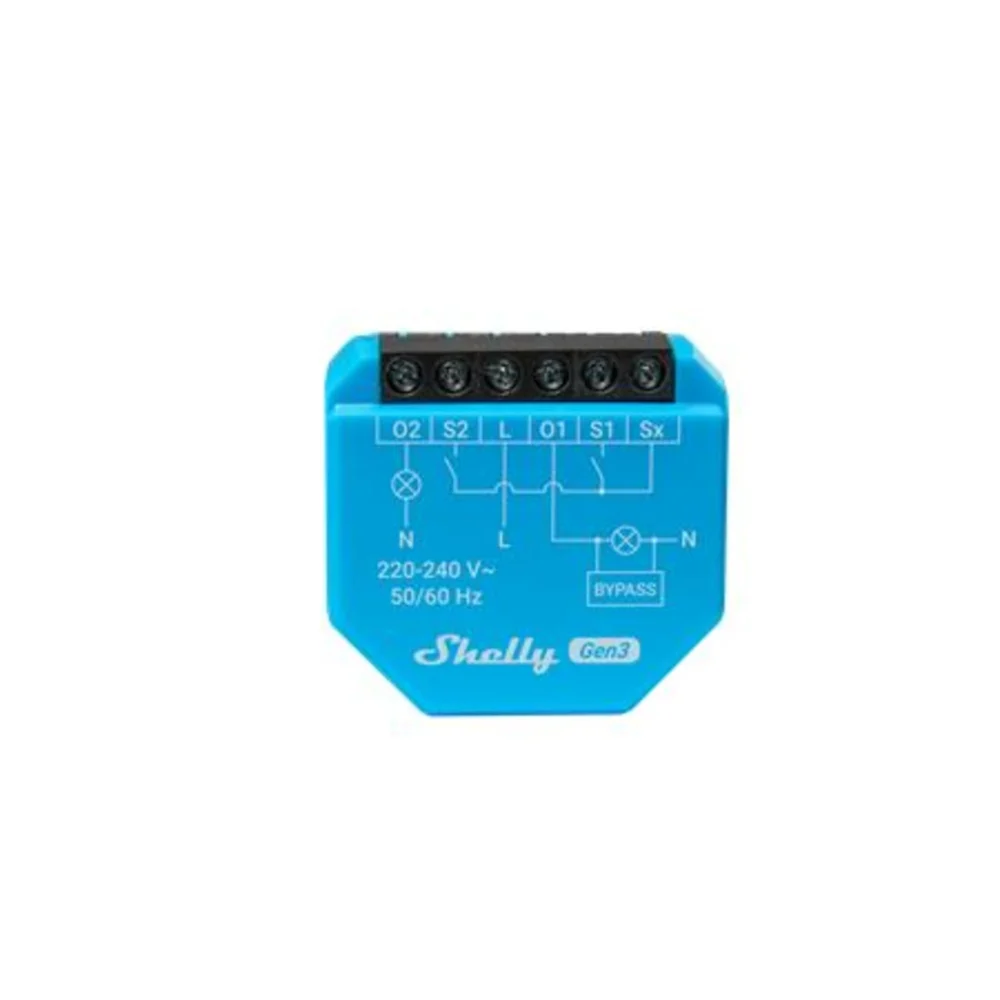 Shelly 2l gen3 wifi relæ uden nulleder1