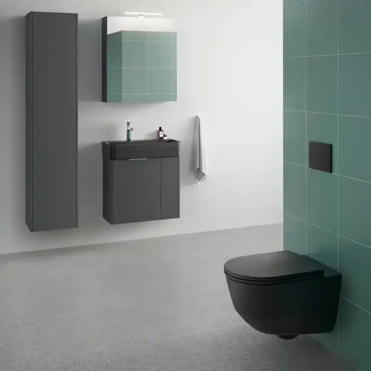 Laufen pro rimless hængeskål. Matsort Laufen pro rimless hængeskål. Matsort