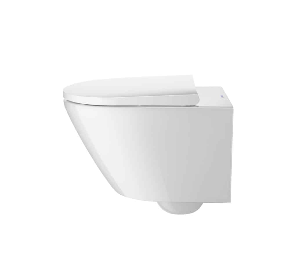 Duravit d-neo hængeskål 370x400x540mm, åben skylle-rand, skjult montering, hvid