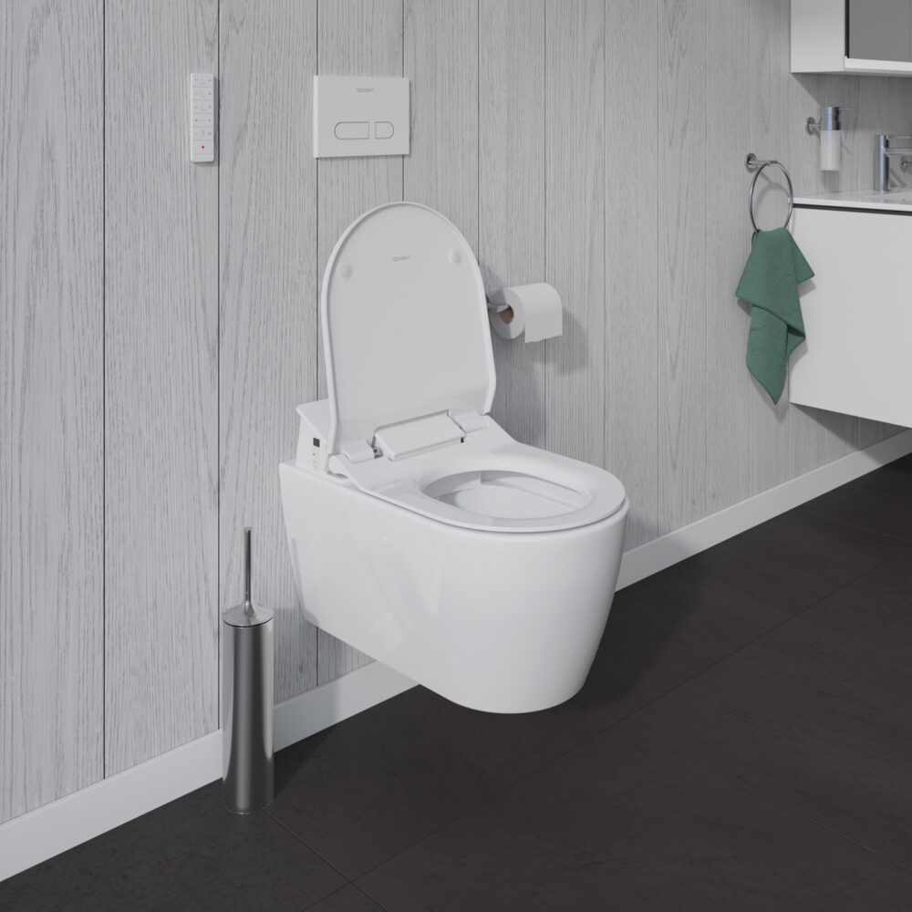 Duravit me by starck hængeskål 370x570 mm. Åben skyllerende. Wondergliss