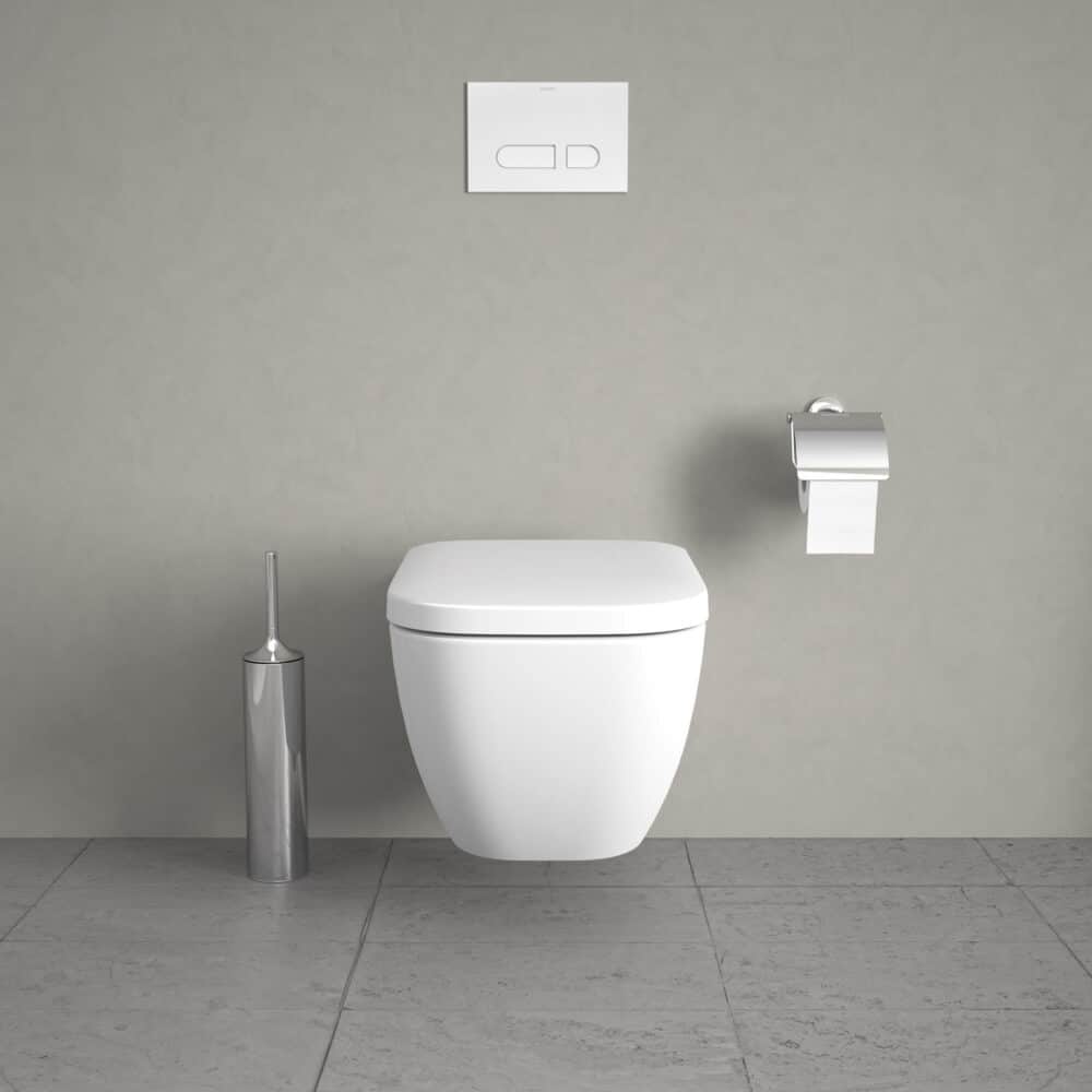 Duravit happy d. 2 hængeskål 365x540mm åben skyllerand, skjult montering, porcelæn