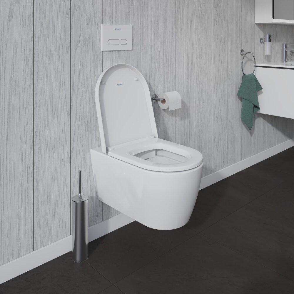 Duravit me by starck hængeskål 570x370x360mm, åben skylle-rand, rotationsskyl