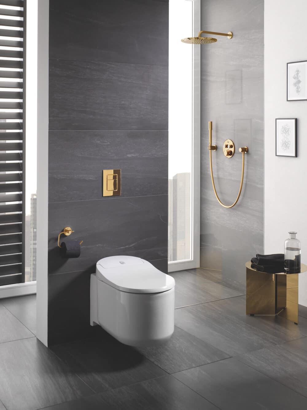 Grohe skate cosmopolitan betjeningsplade 2-skyls, børstet cool sunrise
