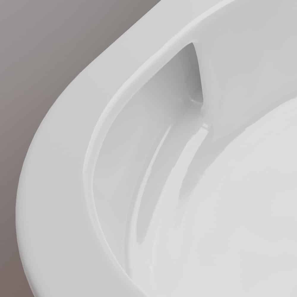 Hansgrohe elupura s væghængt toiletsæt 540 uden skyllerand med toiletsæde med låg,