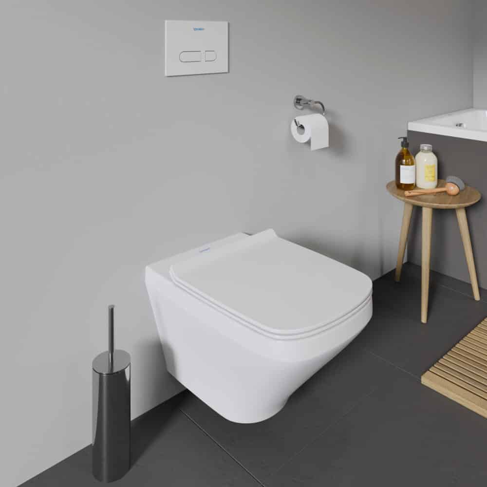 Duravit durastyle vægtoilet åben skylle-rand, skjult montering, wondergliss