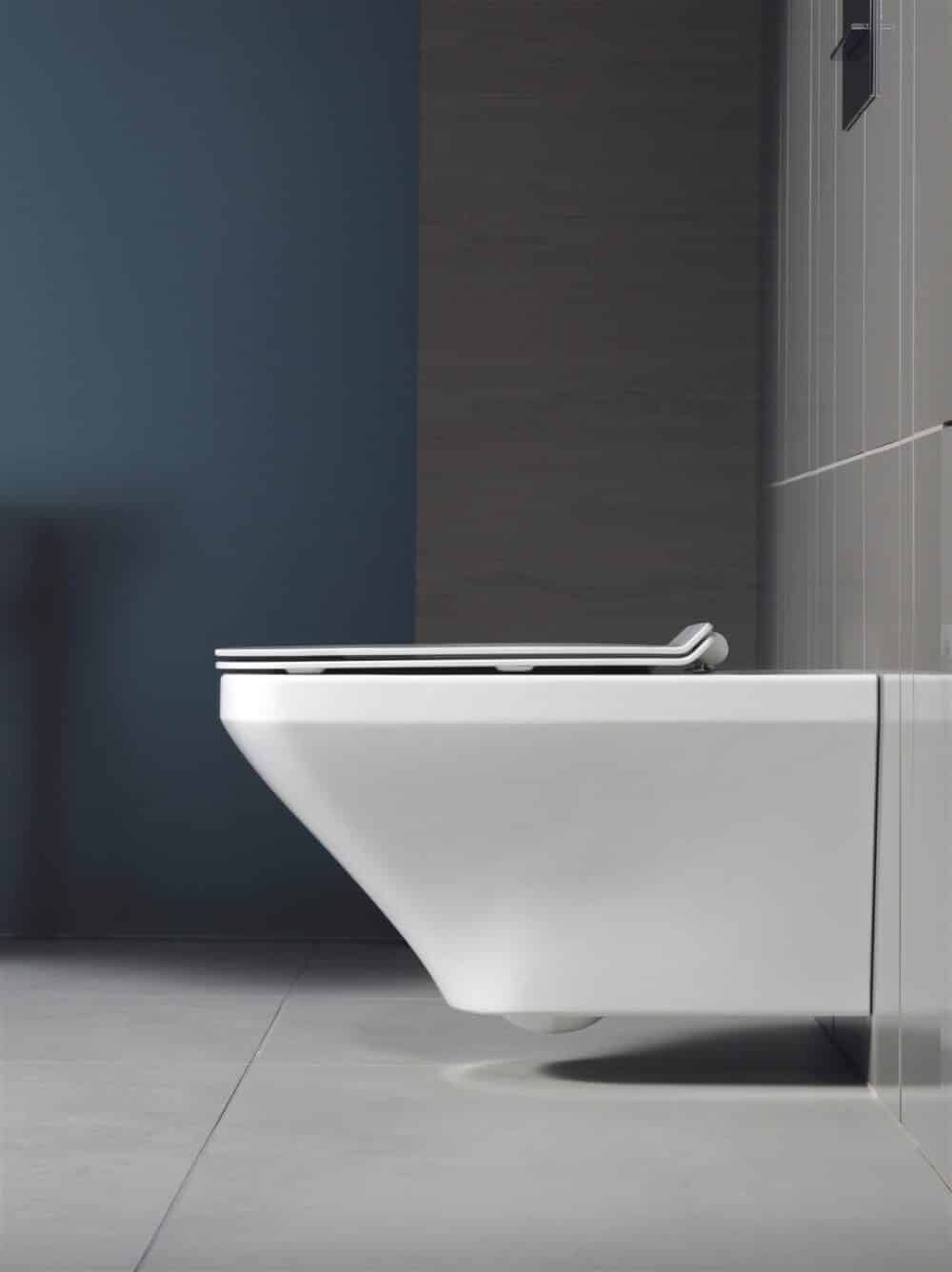 Duravit durastyle vægtoilet åben skylle-rand, skjult montering, wondergliss