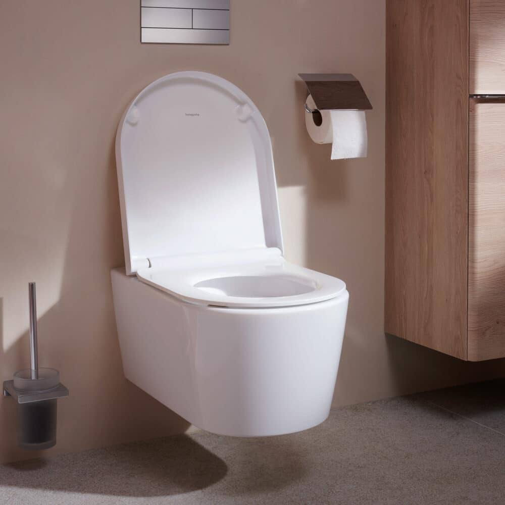 Hansgrohe elupura s væghængt toilet 540 uden skyllerand hvid