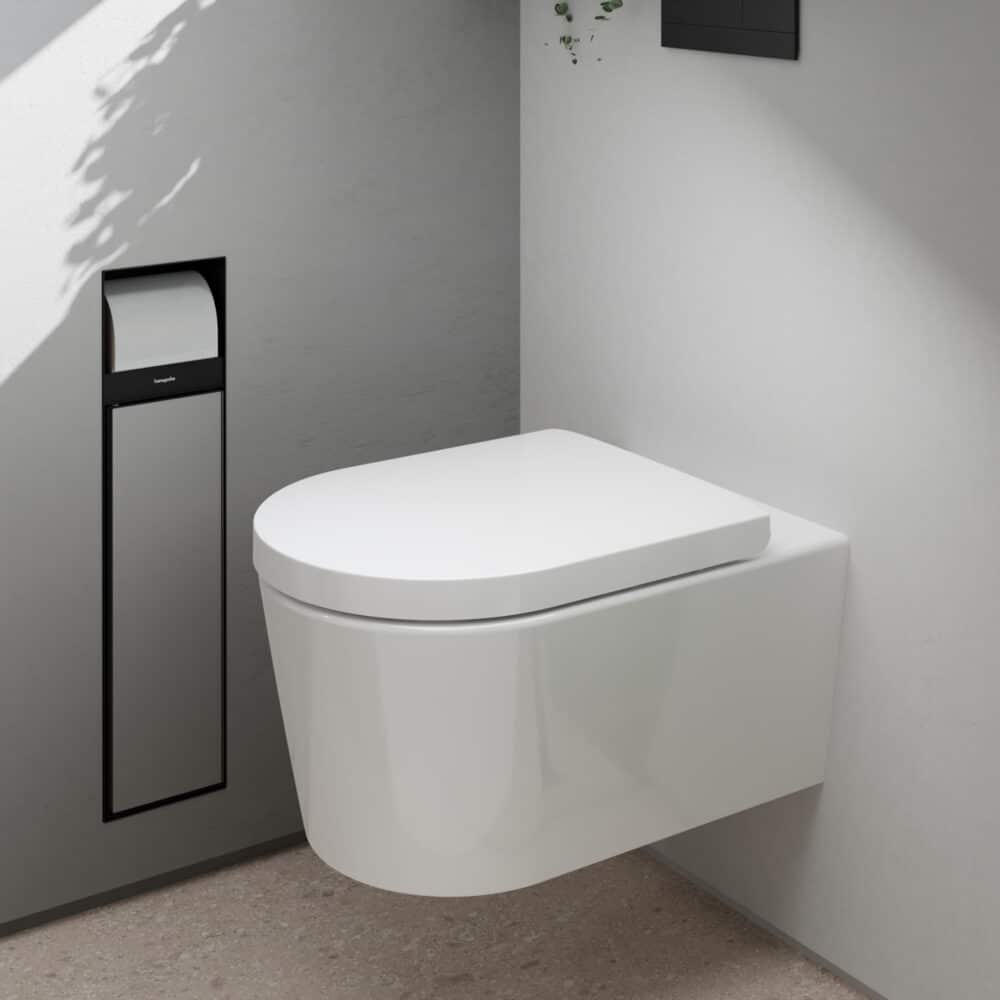 Hansgrohe elupura s væghængt toilet 540 uden skyllerand aquahelix flush, smartclean hvid