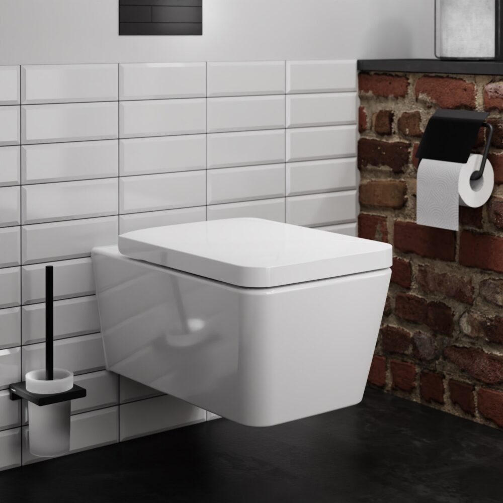 Hansgrohe elupura q væghængt toilet 540 uden skyllerand hvid