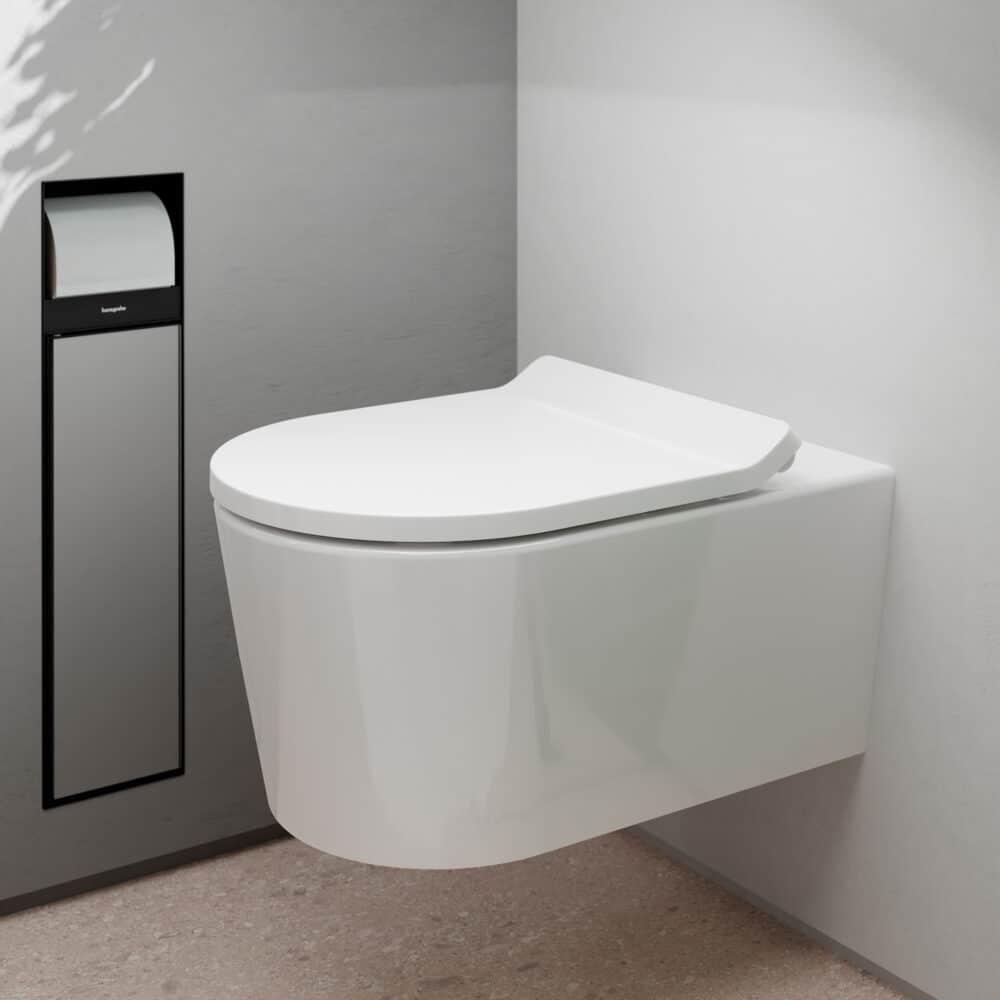 Hansgrohe elupura s væghængt toilet 540 uden skyllerand hvid