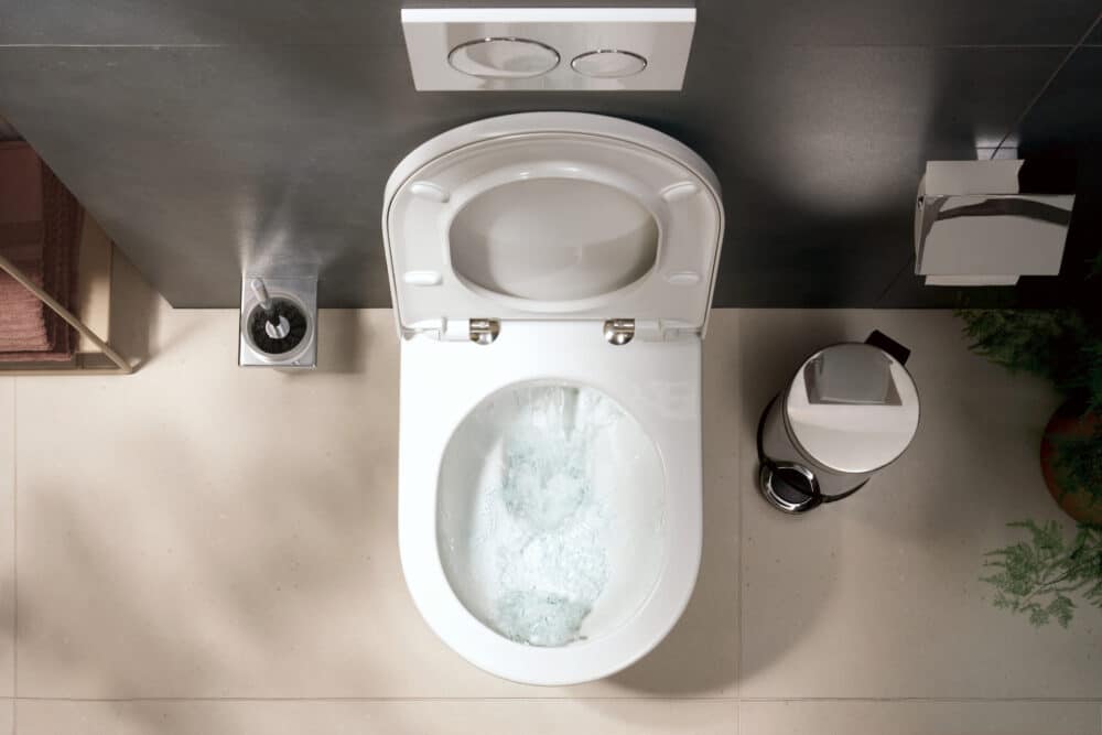 Hansgrohe elupura original q toilet væghængt toilet 540 aquachannel flush hvid