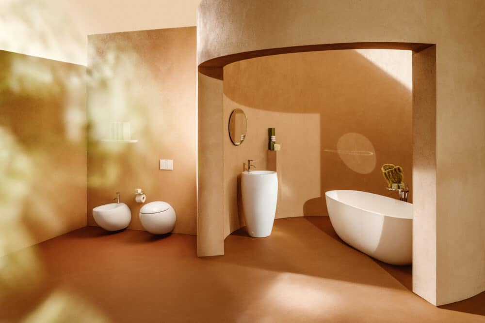 Laufen alessi hængeskål 58,5 cm design skål, rimless, easyfit husk sæde 615510000