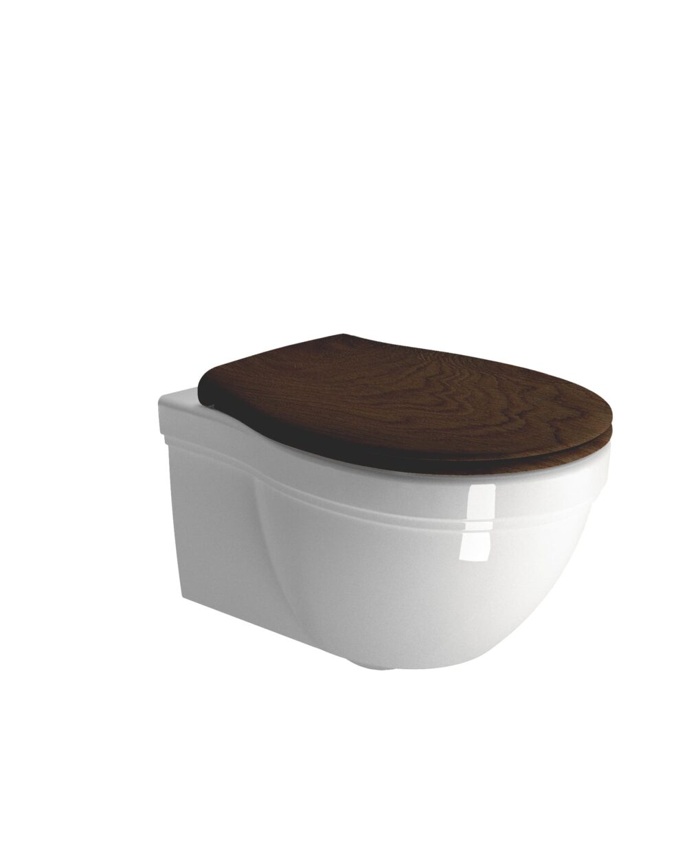 Gsi classic vægtoilet 55x37cm med antibakteriel glasur