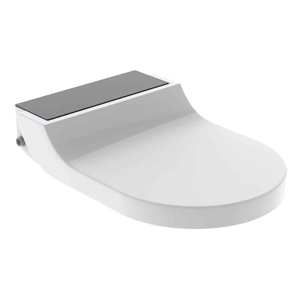 GEBERIT AquaClean Tuma Comfort douchesæde. Sort / Glas