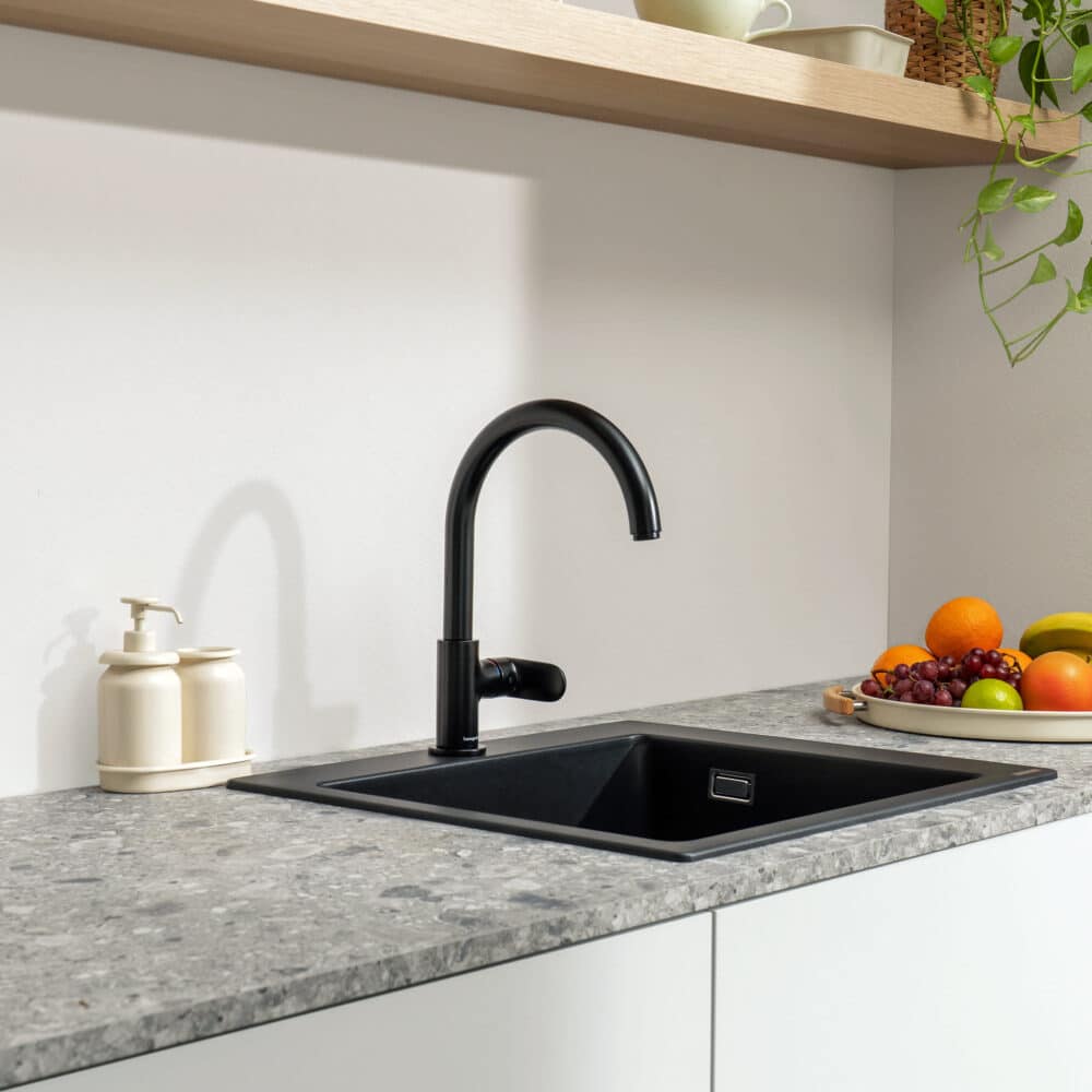 Hansgrohe vernis blend m35 køkkenarmatur 260, 1jet, mat sort