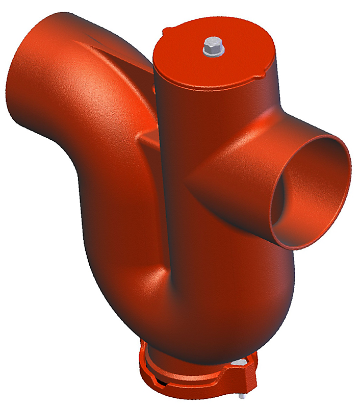 Düker SML Vandlås 88gr. DN100, rød