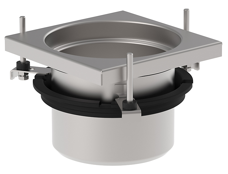 Blücher overdel Ø160/200x200mm. Til beton & fliser