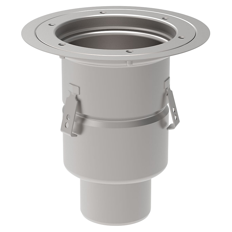 Blücher industriafløb Ø110/Ø200mm uden vandlås Ø232mm ramme vinyl