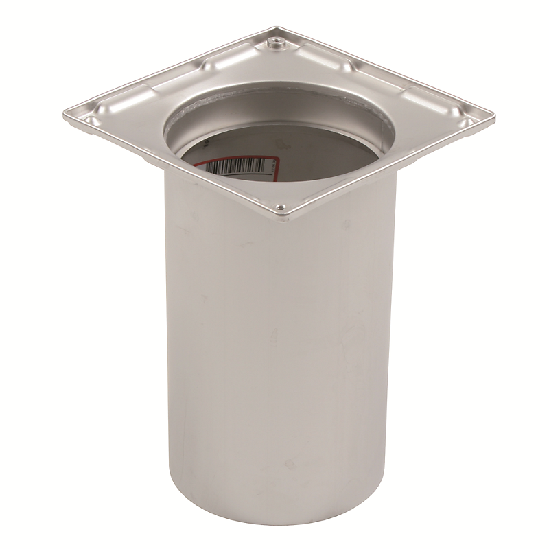 Blücher rammeskål overdel 145x145 mm. Til beton & fliser. Rustfrit stål