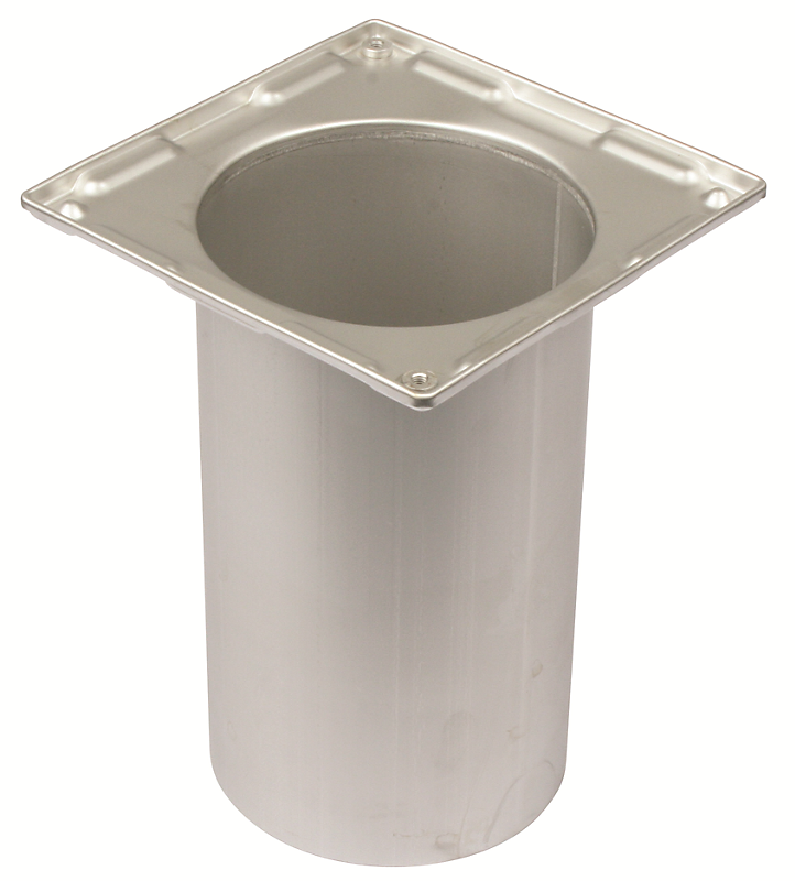 Blücher Square overdel, forlænget 145x145mm. Til beton og fliser. Rustfrit stål