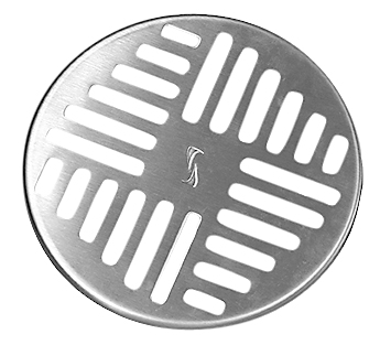 Purus Art Deco designrist Ø150mm uden hul. Højde 7mm. Syrefast stål