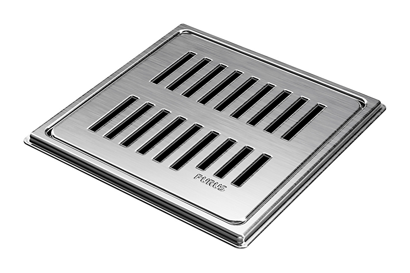 Purus RIB rist/ramme 150x150mm EN 1.4301. Rustfrit stål