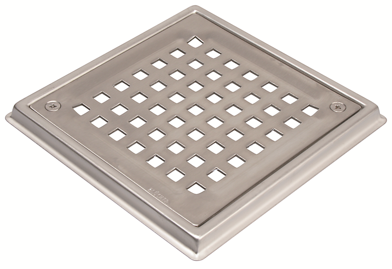 Blücher rist og ramme med skruelås 140x140 mm. Rustfrit stål