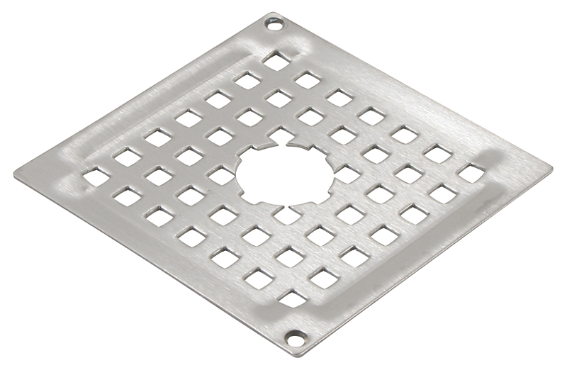 Blücher SQUARE VIENNA rist 140x140mm. Udskæring A. Med skruelås