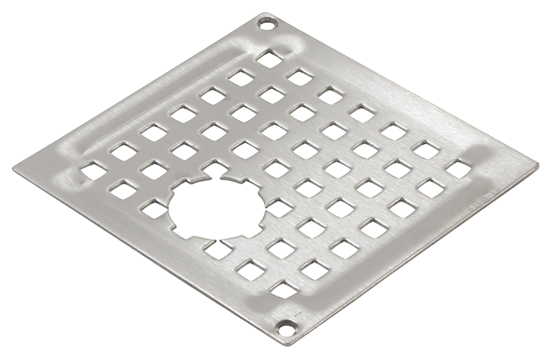 Blücher SQUARE VIENNA rist 140x140mm. Udskæring B. Med skruelås