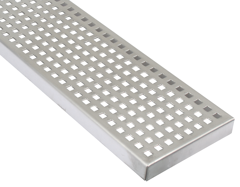 Blücher baderumsrist rende 144x499mm. Rustfrit stål