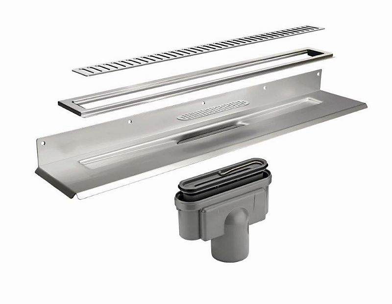 Unidrain sampak 700 mm Type 1004, 10mm ramme, Column rist og 75 mm lodret udløbshus