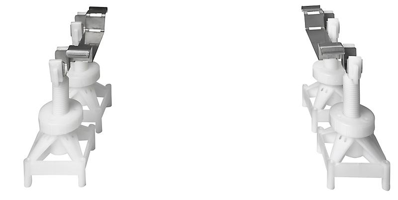 Unidrain montagefødder, højdejustérbar. 700-1000mm. Til vinyl