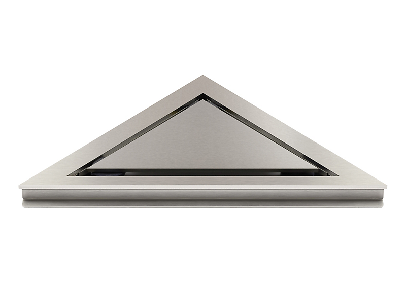 Unidrain Highline ramme inkl. panel til hjørne 10mm