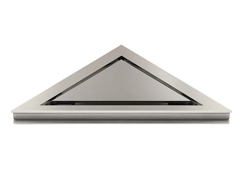 Unidrain Highline ramme inkl. panel til hjørne 15mm