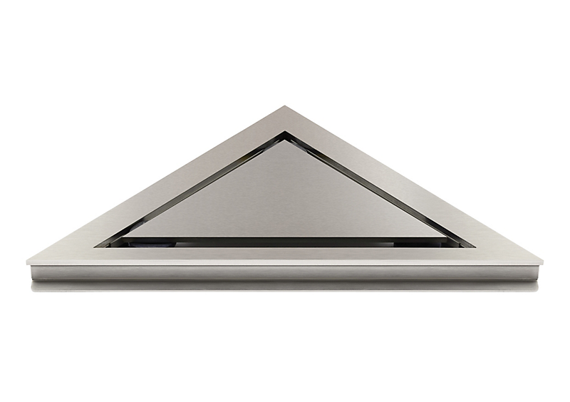 Unidrain Highline ramme inkl. panel til hjørne 25mm