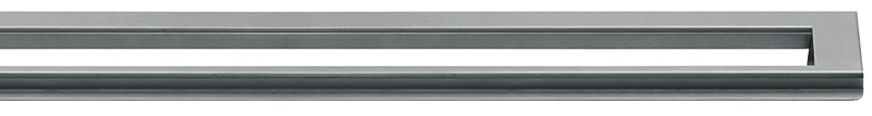 Unidrain HighLine ramme 1000 mm, H 10 mm. Børstet rustfri stål