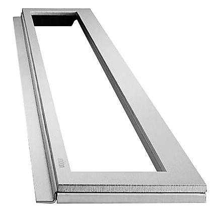 Unidrain HighLine ramme 300 mm, H 15 mm. Rustfrit stål/Børstet