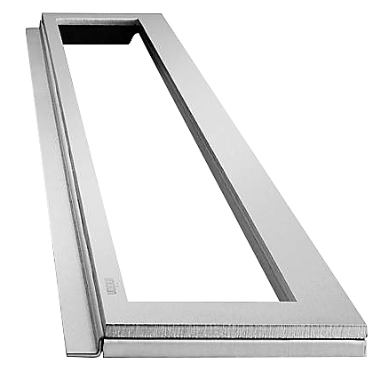 Unidrain HighLine ramme 700 mm, H 15 mm. Rustfrit stål/Børstet