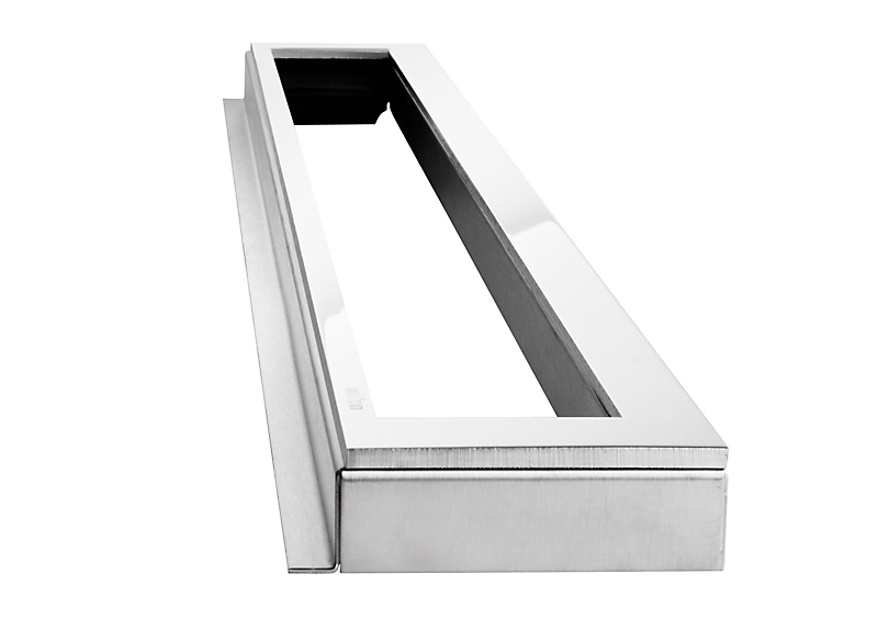 Unidrain HighLine ramme 900 mm, H 25 mm. Rustfrit stål/Håndpoleret