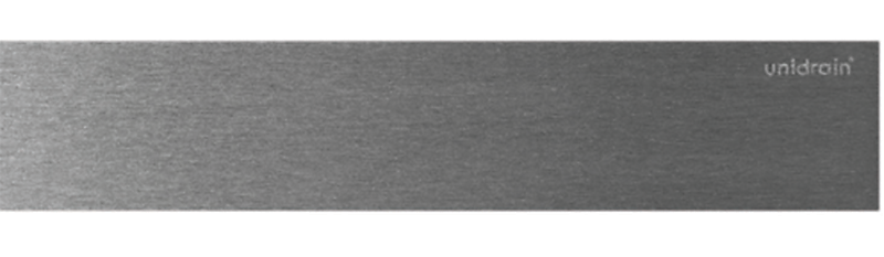 Unidrain HighLine Panel 1000 mm. Børstet stål