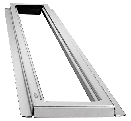 Unidrain ClassicLine ramme 1000 mm, H 8 mm. Fritliggende. Rustfrit stål/Børstet