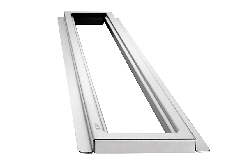 Unidran Classicline ramme 1000 mm, H 10 mm. Rustfrit stål/Børstet