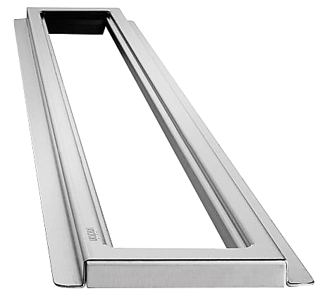 Unidrain ClassicLine ramme 1200 mm, H 8 mm. Fritliggende. Rustfrit stål/Børstet