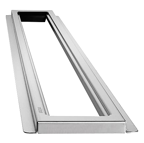 Unidrain ClassicLine ramme 300 mm, H 8 mm. Fritliggende. Rustfrit stål/Børstet